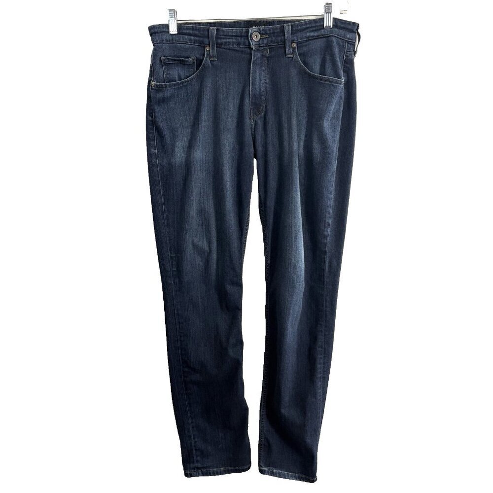 PAIGE Women Federal Jeans Sz 33 Blue 5 Pocket Straight Leg Stretch Casual 4-15